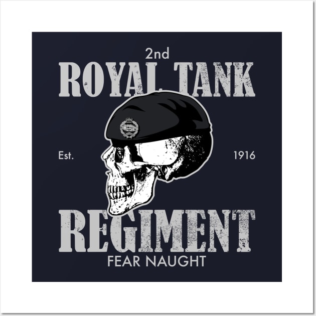 2nd Royal Tank Regiment (Distressed) Wall Art by TCP